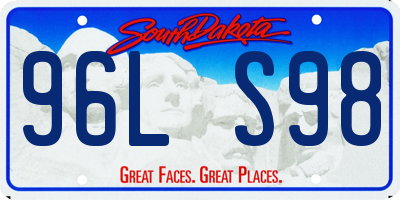 SD license plate 96LS98