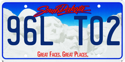 SD license plate 96LT02