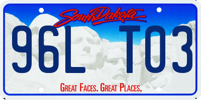 SD license plate 96LT03