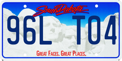 SD license plate 96LT04