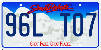 SD license plate 96LT07