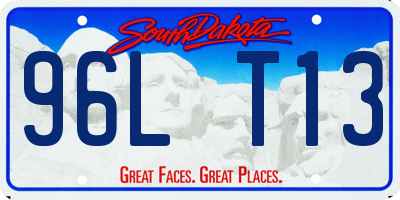 SD license plate 96LT13