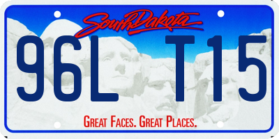 SD license plate 96LT15