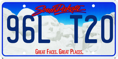 SD license plate 96LT20