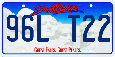 SD license plate 96LT22