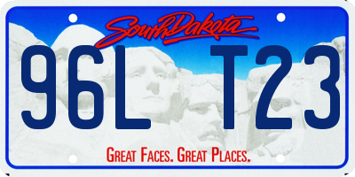 SD license plate 96LT23