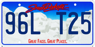 SD license plate 96LT25