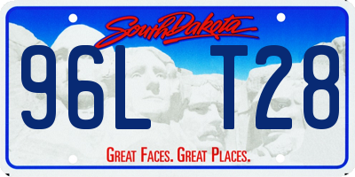 SD license plate 96LT28