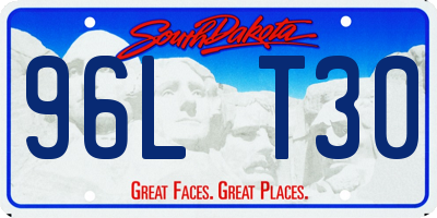 SD license plate 96LT30