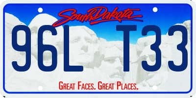 SD license plate 96LT33