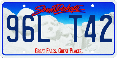 SD license plate 96LT42