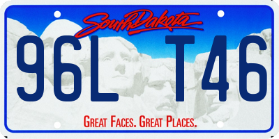 SD license plate 96LT46