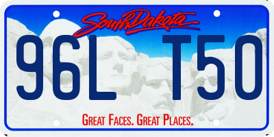 SD license plate 96LT50