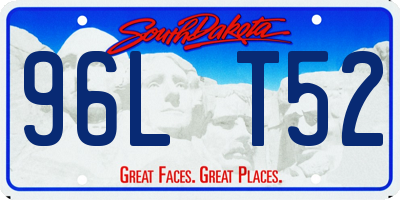 SD license plate 96LT52