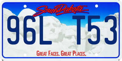 SD license plate 96LT53