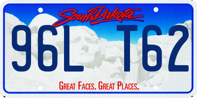 SD license plate 96LT62