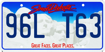 SD license plate 96LT63