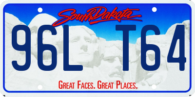 SD license plate 96LT64