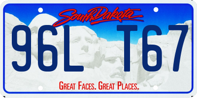 SD license plate 96LT67