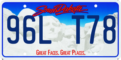 SD license plate 96LT78