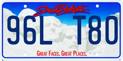 SD license plate 96LT80