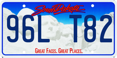 SD license plate 96LT82