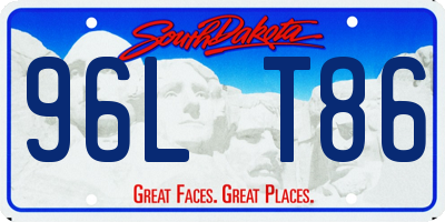 SD license plate 96LT86