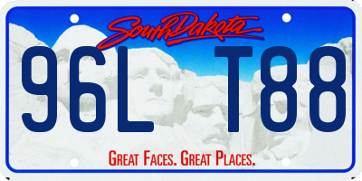 SD license plate 96LT88