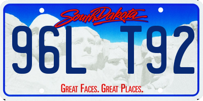 SD license plate 96LT92