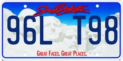 SD license plate 96LT98