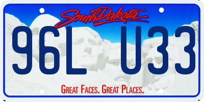 SD license plate 96LU33