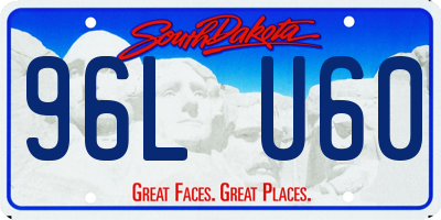 SD license plate 96LU60