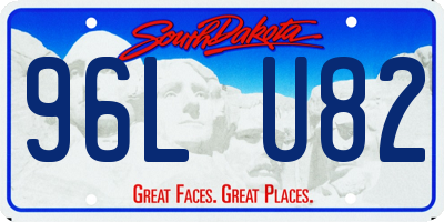 SD license plate 96LU82