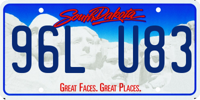 SD license plate 96LU83