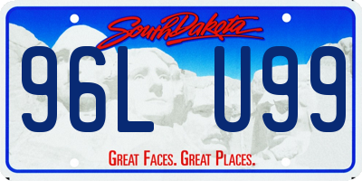 SD license plate 96LU99
