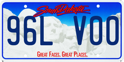 SD license plate 96LV00