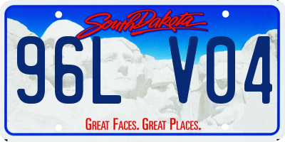 SD license plate 96LV04