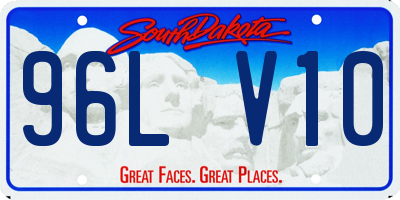 SD license plate 96LV10