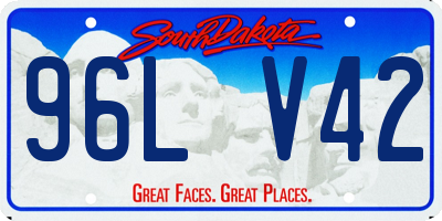 SD license plate 96LV42