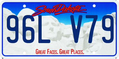 SD license plate 96LV79
