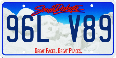 SD license plate 96LV89