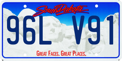 SD license plate 96LV91