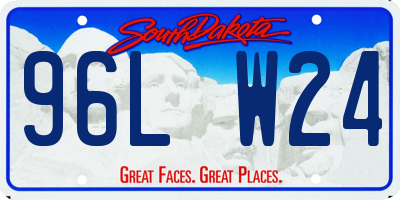 SD license plate 96LW24
