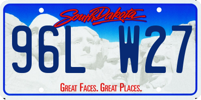 SD license plate 96LW27