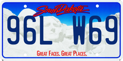 SD license plate 96LW69