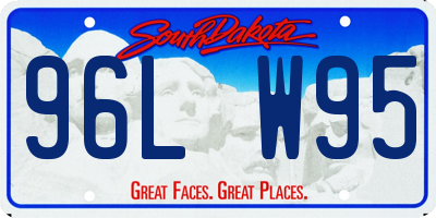 SD license plate 96LW95