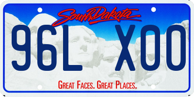 SD license plate 96LX00