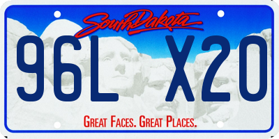 SD license plate 96LX20
