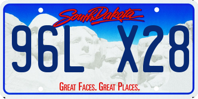 SD license plate 96LX28
