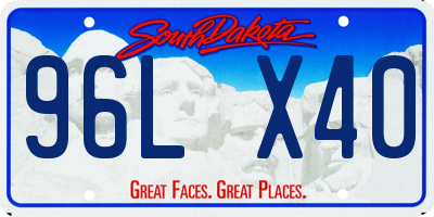 SD license plate 96LX40